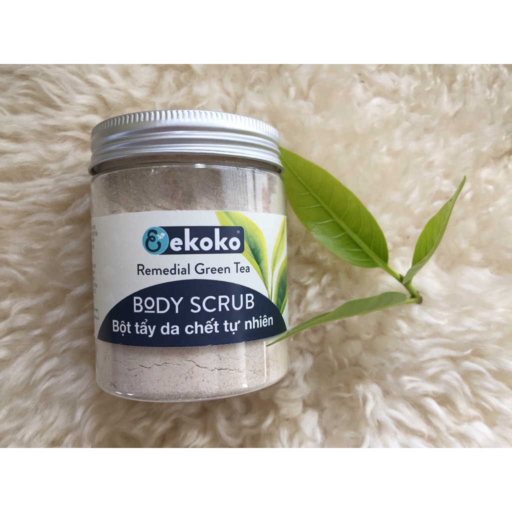 Bột Tẩy da chết Trà xanh - ekoko body scrub Green tea 150g