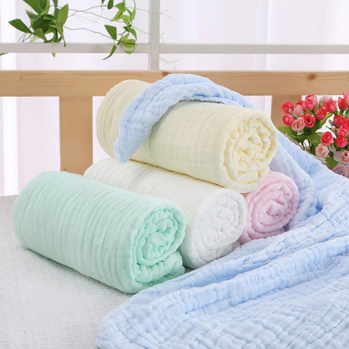 Khăn tắm xô nhăn 6 lớp 100% cotton siêu mềm mại