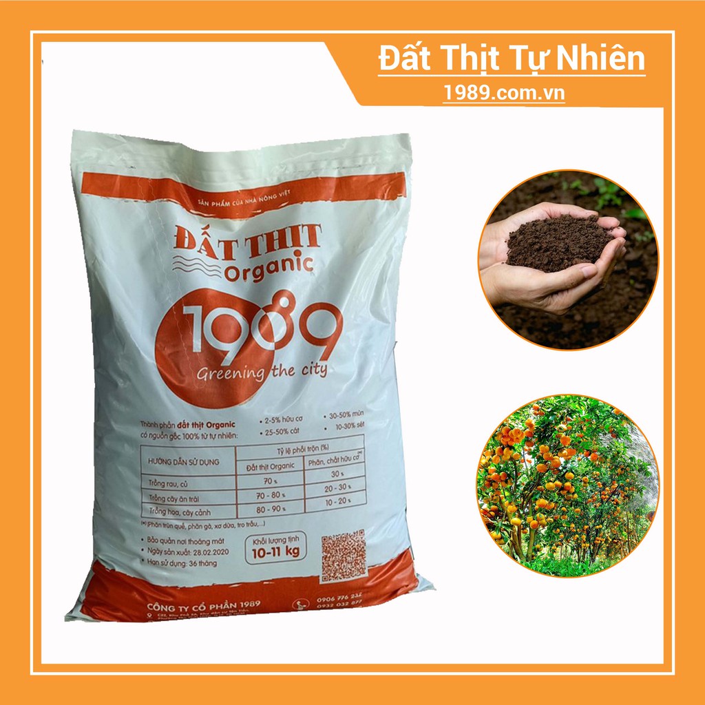 Đất Thịt Tự Nhiên Đóng Bao Trồng Rau - Hoa - Cây Ăn Trái | Vật Tư Nông Sản