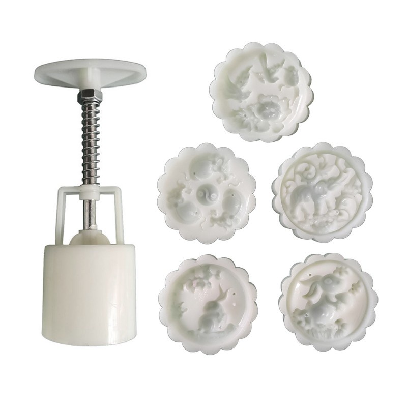 Khuôn Nhựa Làm Bánh Trung Thu 50g Tiện Dụng Diy