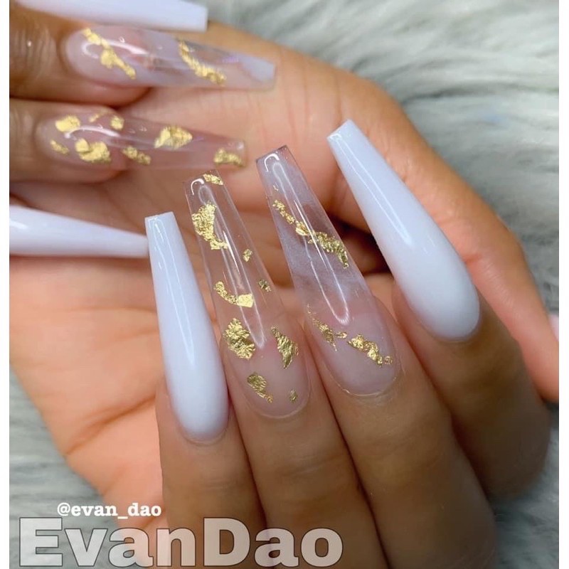 Set giấy bạc trang trí móng nail