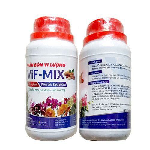 Phân Bón Vi Lượng Thủy Phân Bánh Dầu Đậu Phộng VIF MIX chai 250ml