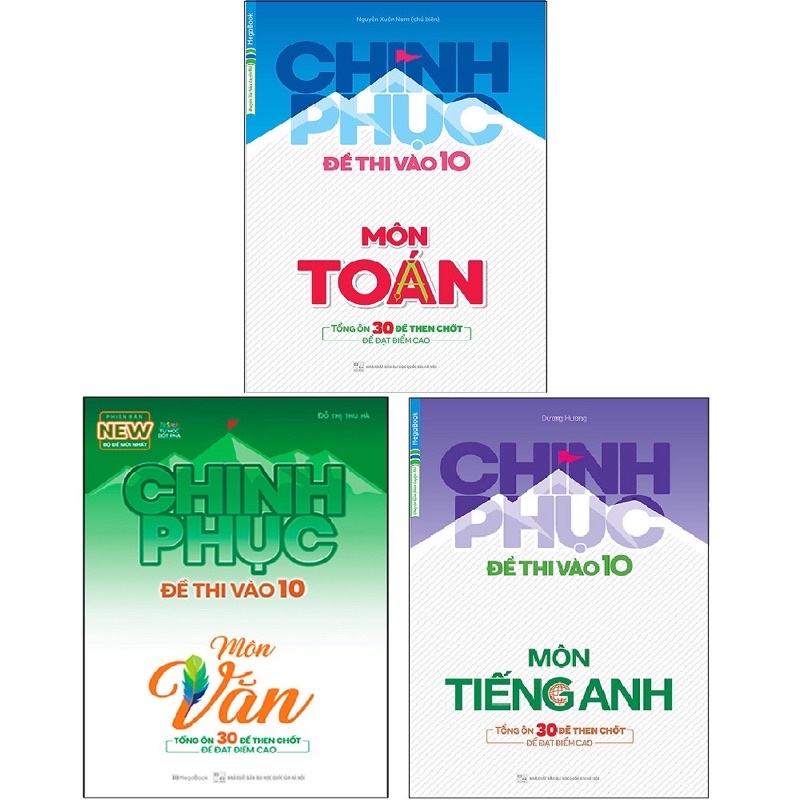 Sách.__.( Combo 3 Cuốn ) Chinh Phục Đề Thi Vào 10 Môn Toán - Ngữ Văn - Tiếng Anh