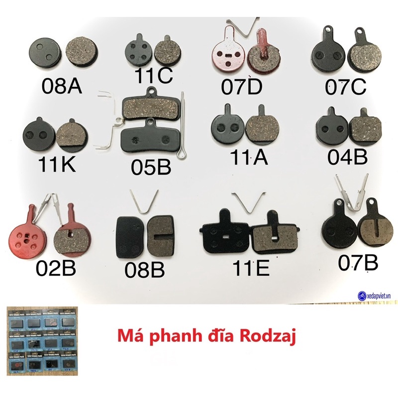 Má phanh đĩa xe đạp Rodzaj