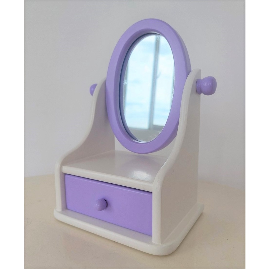 Hộp Nữ Trang Gỗ Có Gương Xinh Xắn 17x12 cm Nhiều Màu - Hàng VN Xuất Khẩu