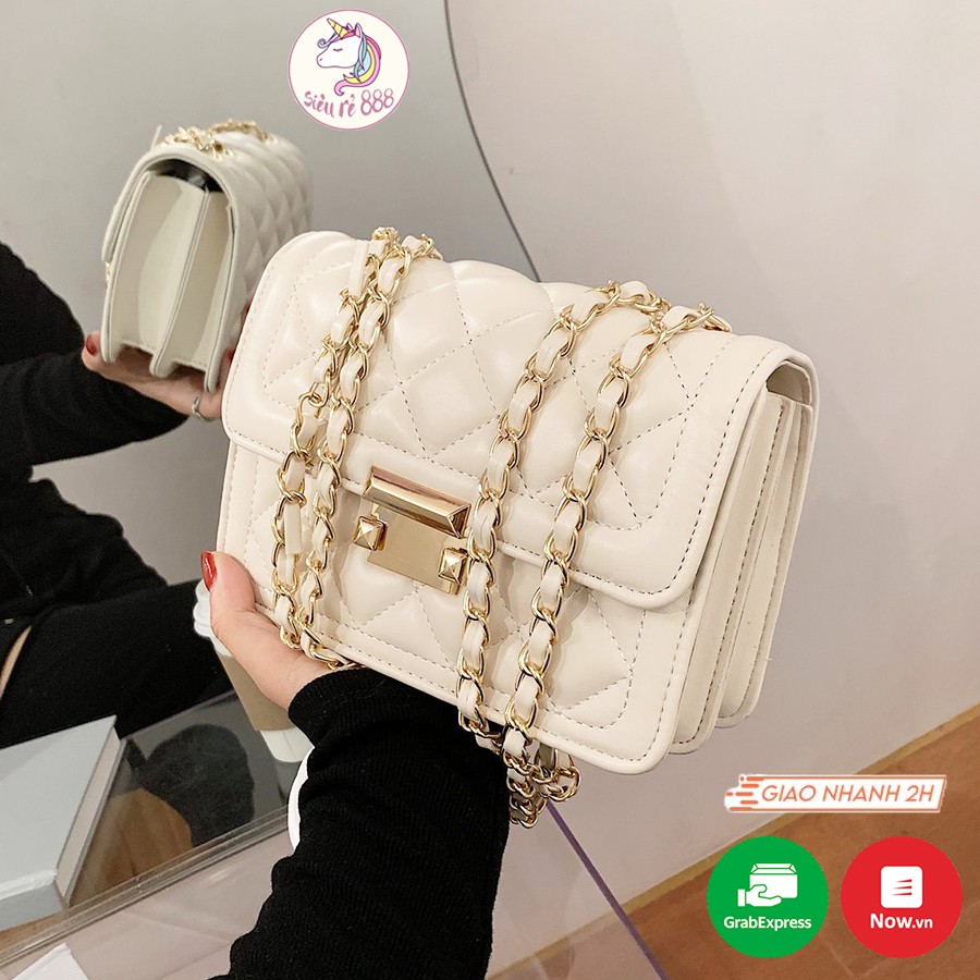 Túi da nữ trần trám viền trơn - MA288