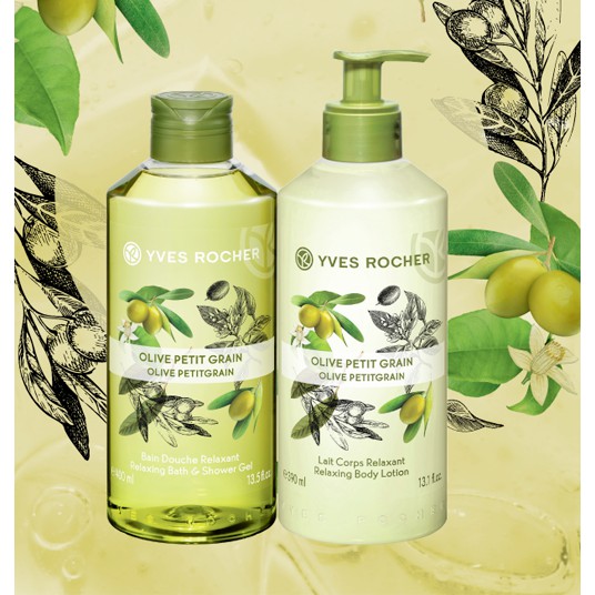 [CHÍNH HÃNG] Sữa Tắm Yves Rocher Olive Petit Grain Olive Petitgrain Bath & Shower Gel 400ml