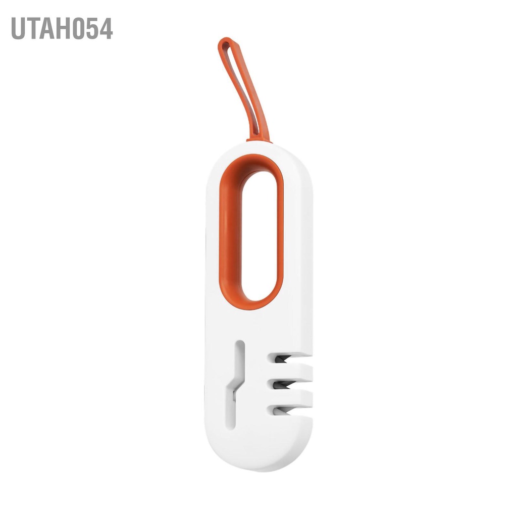 [Hàng Sẵn] Dụng cụ mài dao kéo nhà bếp cầm tay mài dao  nhanh chóng Với dây treo【Utah054】