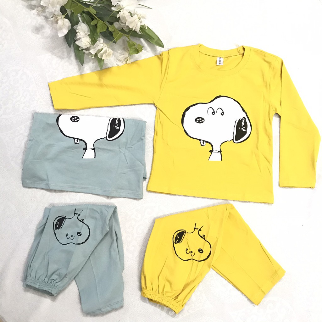 Bộ quần áo dài tay chất cotton cho bé trai 7-25kg - Bắp Bơ Kids