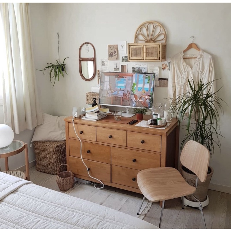 Gương mây cổ điển - Rattan Vintage Oval Mirror 🤍