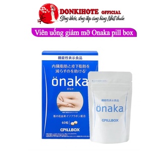 Viên uống giảm cân nhật bản, giảm cân onaka Pillbox 60 viên