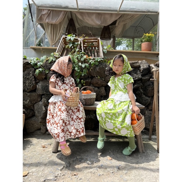 Đầm mùa Hè phong cách Hàn Quốc cho bé gái