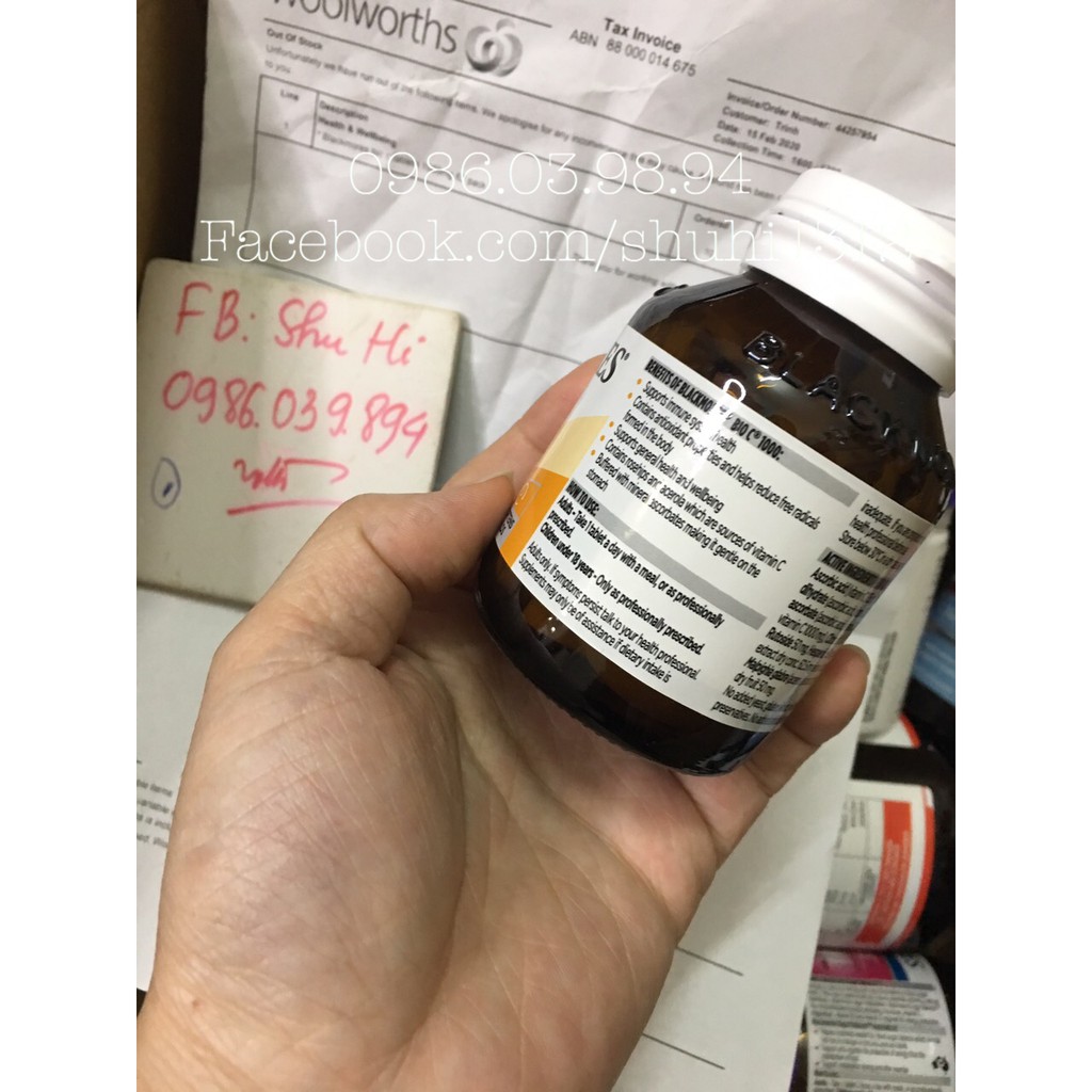 Viên uống Vitamin C Bio C Blackmores 1000mg 62 viên Úc | Thế Giới Skin Care