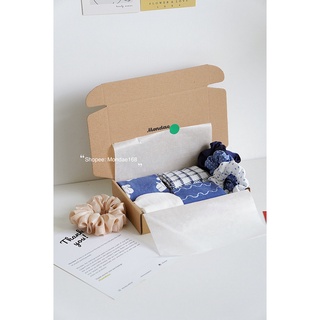 Hộp tất/vớ quà tặng gift box màu xanh dương b003-gr
