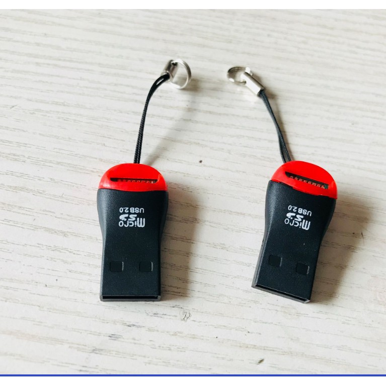 Đầu đọc thẻ nhớ mini 2 trong 1 - Micro SD - TF/Đầu đọc thẻ nhớ Micro SD TF chuẩn USB 2.0/Tốc Độ Cao Cao Cấp