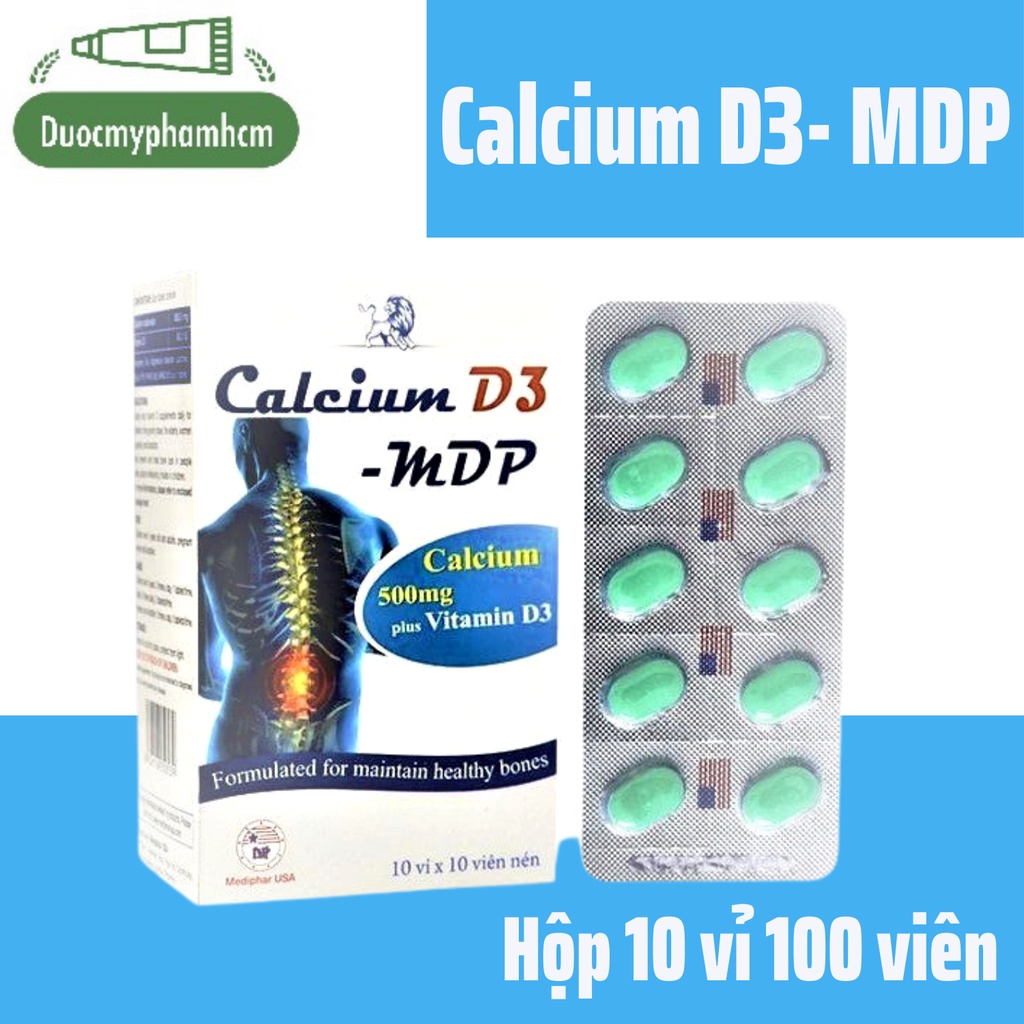 VIÊN UỐNG CALCIUM D3 - MDP 500mg Canxi + Vitamin D3