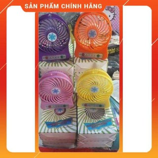 Freeship Quạt Sạc Mini Fan 3 tốc độ cực mát