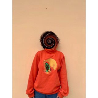 #taphoacotutamky Áo cổ lọ sweater màu cam siêu đẹp Savage Girl Sweater