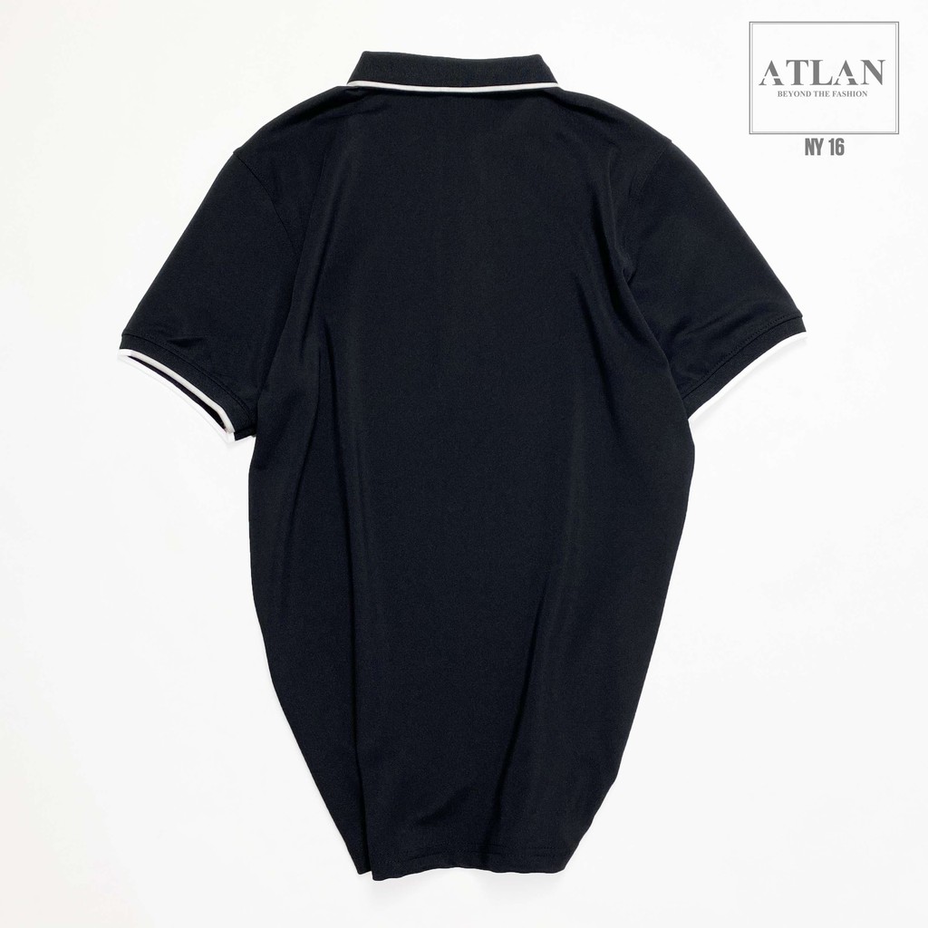 Áo Cọc Tay 💖 𝘍𝘳𝘦𝘦𝘴𝘩𝘪𝘱 💖 Áo Polo Đen Bo Sọc Trắng Vải Cotton - NY16 | BigBuy360 - bigbuy360.vn