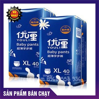Bỉm YOULI dán/quần S56/M46/L42/XL40/XXL36/XXXL34
