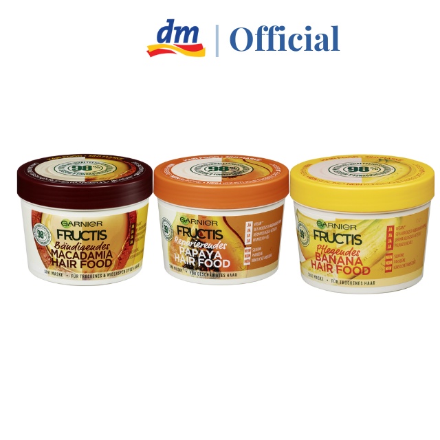 Kem ủ và dưỡng tóc đa công dụng Garnier Fructis Hair Food Mask 390ml