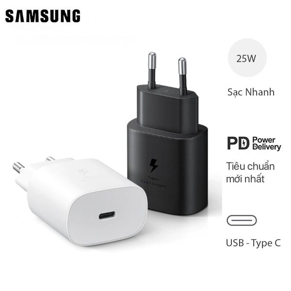 Củ sạc nhanh ss, hỗ trợ sạc nhanh 25W,dòng điện 3A ổn định, công nghệ Fast chager QC 3.0, chân cắm TYPEC