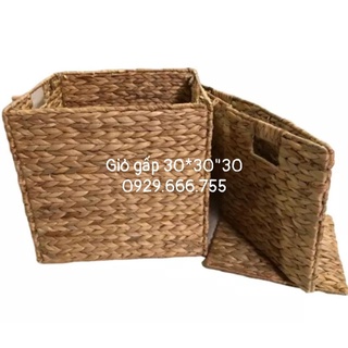 (Sale) Giỏ lục bình hình vuông kt 30*30*30