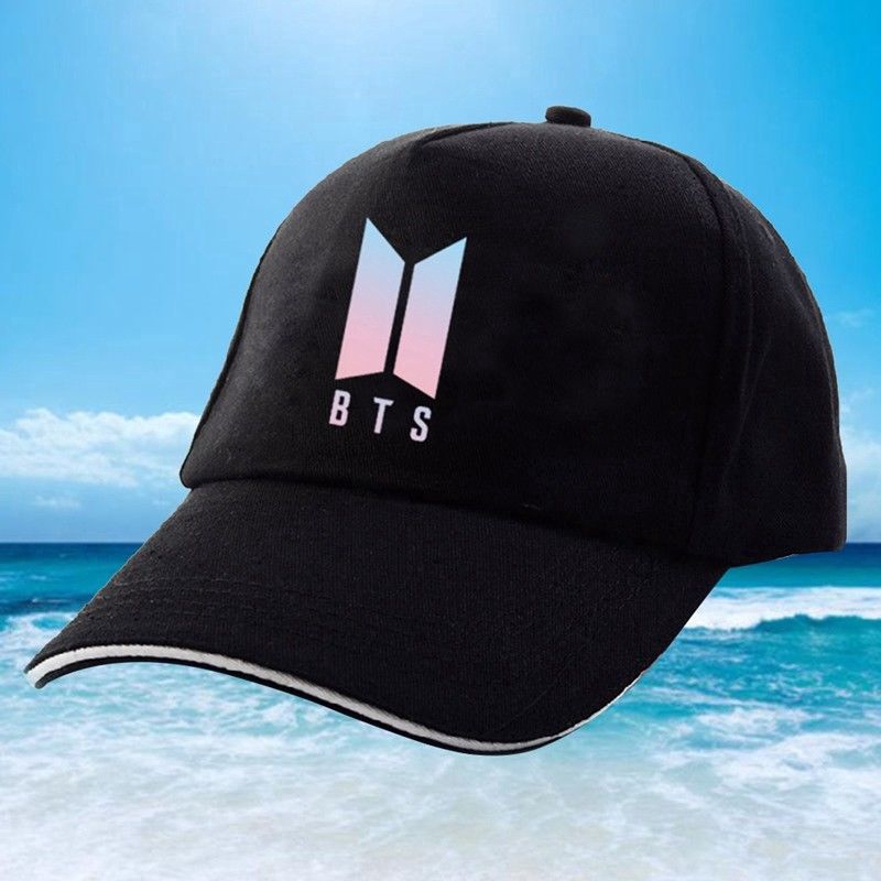 Mũ lưỡi trai họa tiết logo nhóm nhạc BTS
