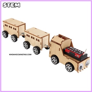 [STEM] Đồ chơi cho bé lắp ráp Tàu hỏa gỗ