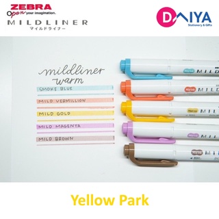Bút đánh dấu highlight Zebra Mildliner, set 5 bút (Japan)