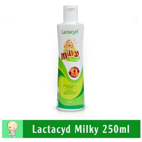 Sữa tắm gội giảm Rôm sẩy và hăm kẽ Lactacyd Baby 250ml