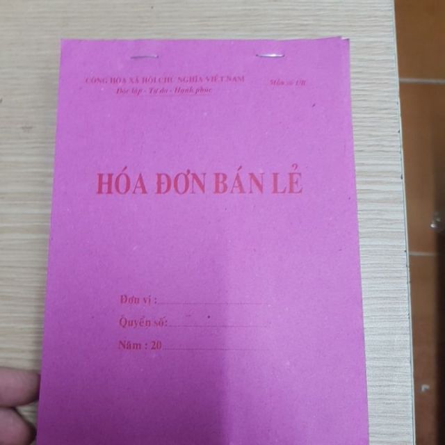 HĐ bán lẻ loại 1(10 quyển)