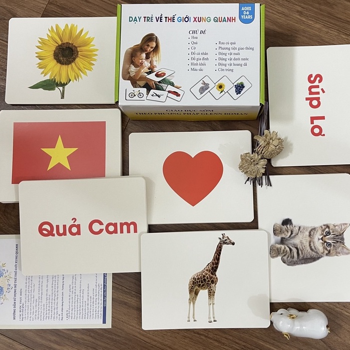 BỘ THẺ THẾ GIỚI XUNG QUANH 150 THẺ - DẠY BÉ BIẾT ĐỌC SỚM