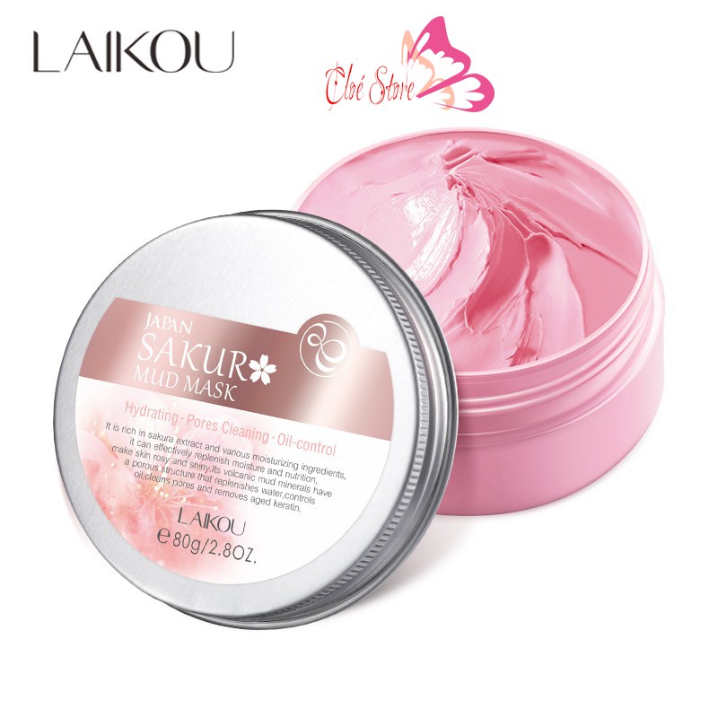 Mặt nạ bùn Hoa Anh Đào Laikou Sakura 80g hàng nội địa Trung