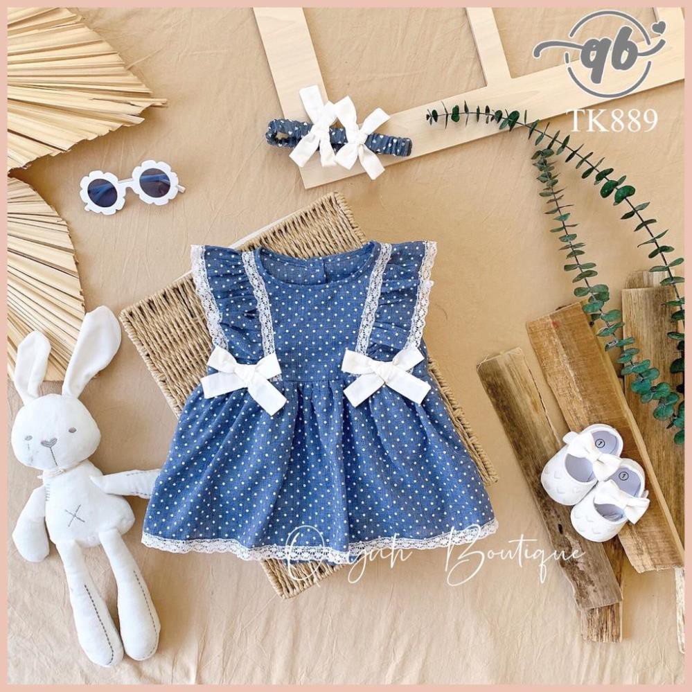 Váy Đầm Cho Bé QUỲNH BOUTIQUE Váy Hoa Nhí Cho Bé Gái