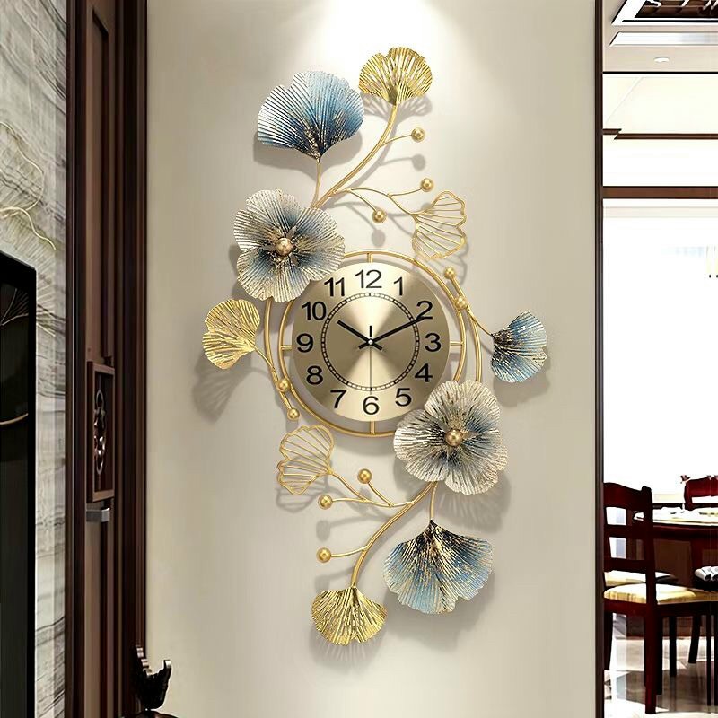 [ HÀNG MỚI ] Tranh Sắt Nghệ Thuật Decor Trang Trí Đồng Hồ Phong Cách Mới-Hàng Nhập Khẩu ( KT -50*95cm)