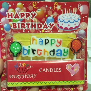 Nến sinh nhật hình và chữ happy birthday