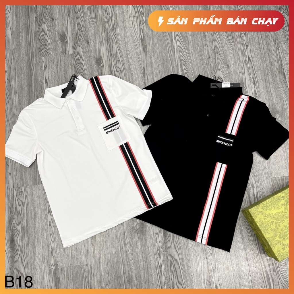 Áo polo mikenco nam- Áo polo kẻ sọc dọc ,khóa túi-mẫu áo nên có trong tủ đồ năm 2022