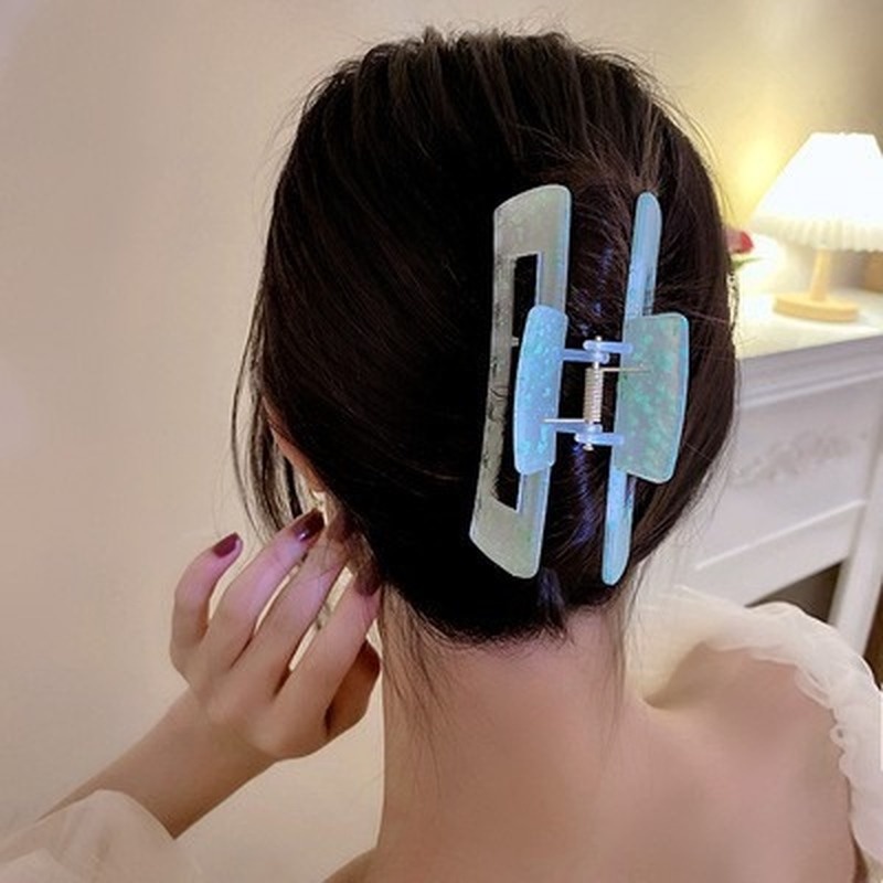 Kẹp tóc acrylic màu sắc đẹp mắt thời trang Hàn Quốc cho nữ
