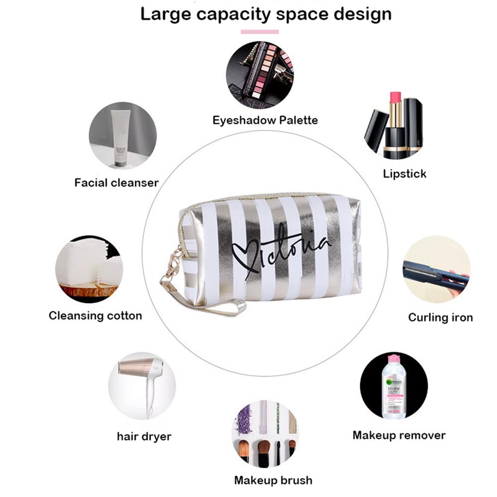 OCEANMAP Túi Đựng Đồ Trang Điểm Màu Laser Chống Thấm Nước Tiện Dụng Khi Đi Du Lịch Ốp