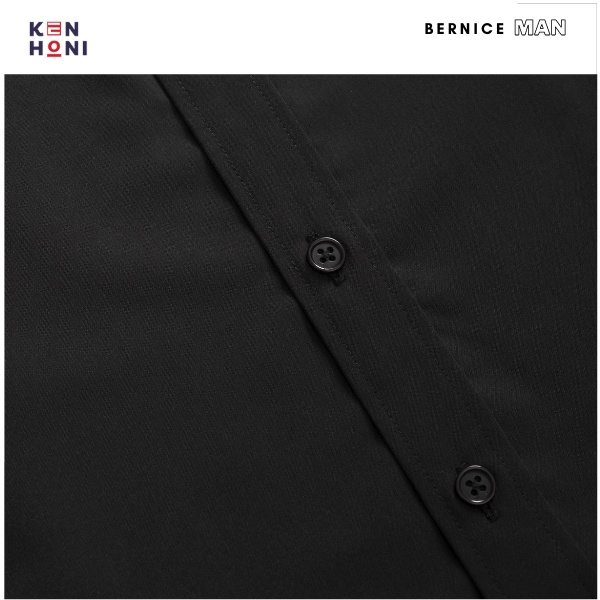 [Mã INCU50 giảm 50K đơn 250K] Áo Sơ Mi Nam Dài Tay Màu Đen Công Sở Form Hàn Không Nhăn KenHoni Bernice | BigBuy360 - bigbuy360.vn