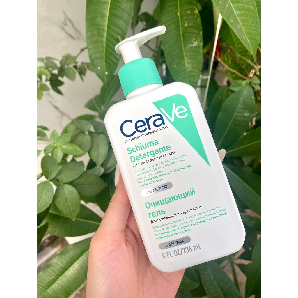 Sữa rửa mặt Cerave Foaming Facial Cleanser 236ml