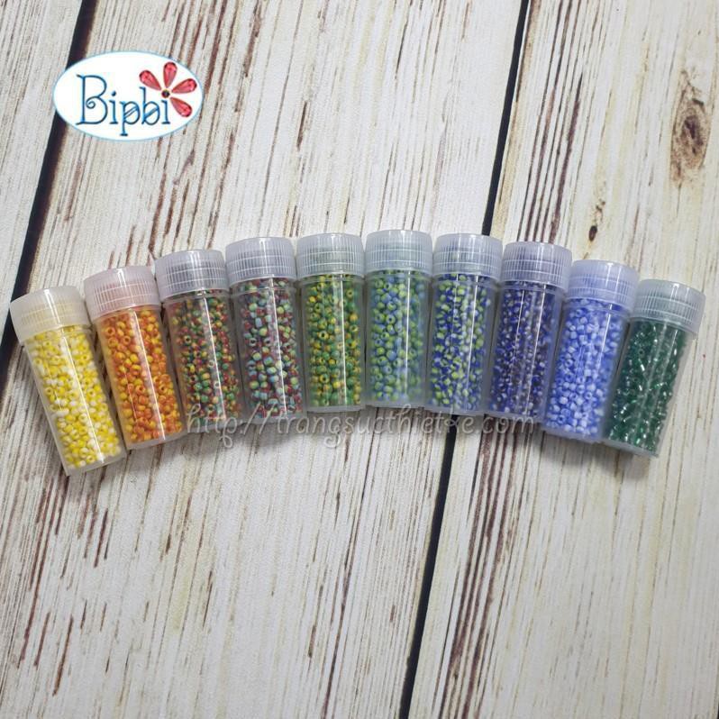 Hạt cườm multi color vàng pha trắng