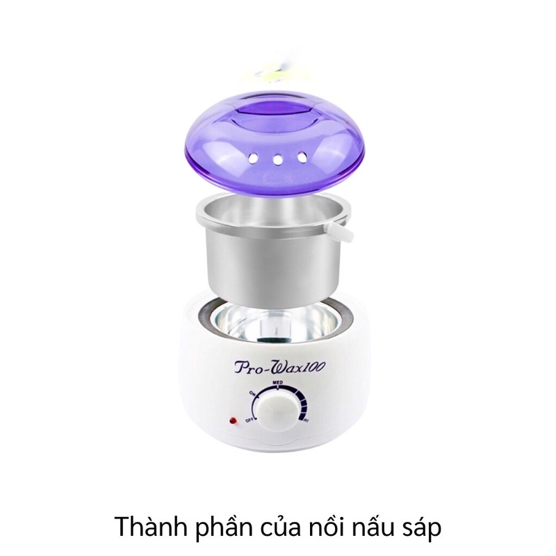 [Tặng Sáp] Nồi Nấu Sáp Wax lông Pro Wax 200 , 100 Hàng 1 Đổi 1