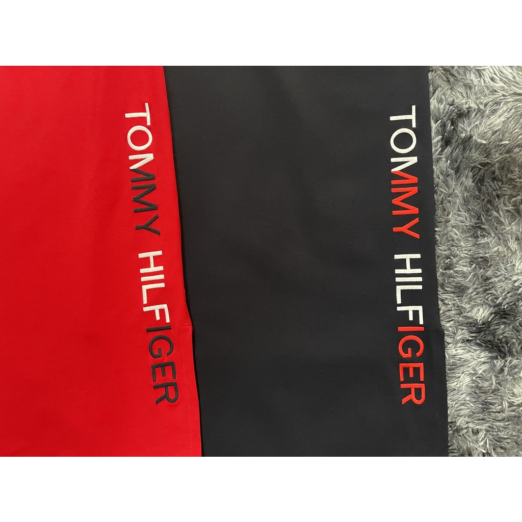 Đầm Tommy Hilfiger Short Sleeve Vertical Logo Midi Dress
