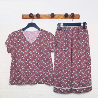 ĐỒ BỘ TOLE LỬNG MẶC NHÀ - hoạ tiết đỏ sọc