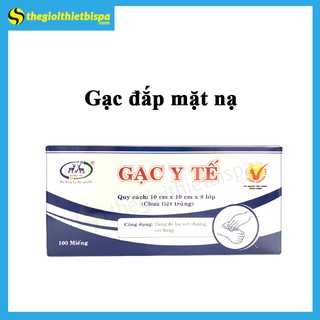 Gạc Y Tế, Gạc Lưới Y Tế Đắp Mặt Nạ Chưa Tiệt Trùng ĐÔNG PHA  10cm x 10cm x 8 lớp ( Hộp 100 miếng )