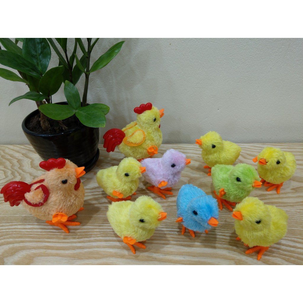 SET ĐỒ CHƠI CẢ ĐÀN GÀ BỐ MẸ + GÀ CON Vặn Cót Cho Bé Yêu