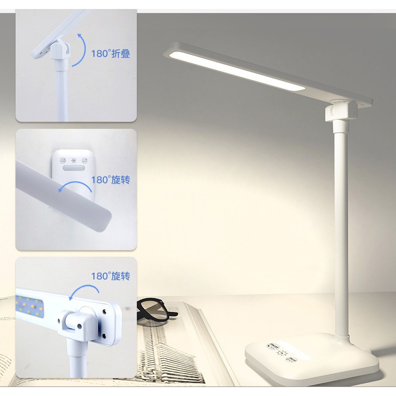 Đèn Bàn Học USB Di Động Cao Cấp– 03 Chế Độ Ánh Sáng Vàng Bảo Vệ Mắt Chống Cận. Đèn Đọc Sách  Hv Store 4050