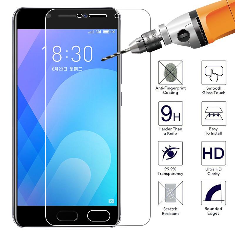 Kính cường lực kèm phụ kiện bảo vệ toàn màn hình cho Meizu M6S M6 M5 M3 Note Pro 7 6 M5S M5C U10 U20 M3 Note 8 X8
